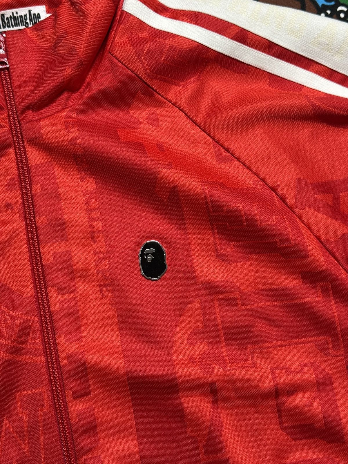 Bape A Bathing Ape Red Polyester Logo Track Jacket Size US L / EU 52-54 / 3 - 3 Thumbnail