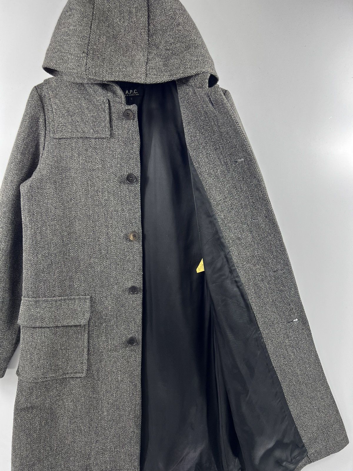 A.P.C. 🔥 A.P.C japan Herringbone Long Coat Size US XS / EU 42 / 0 - 8 Thumbnail