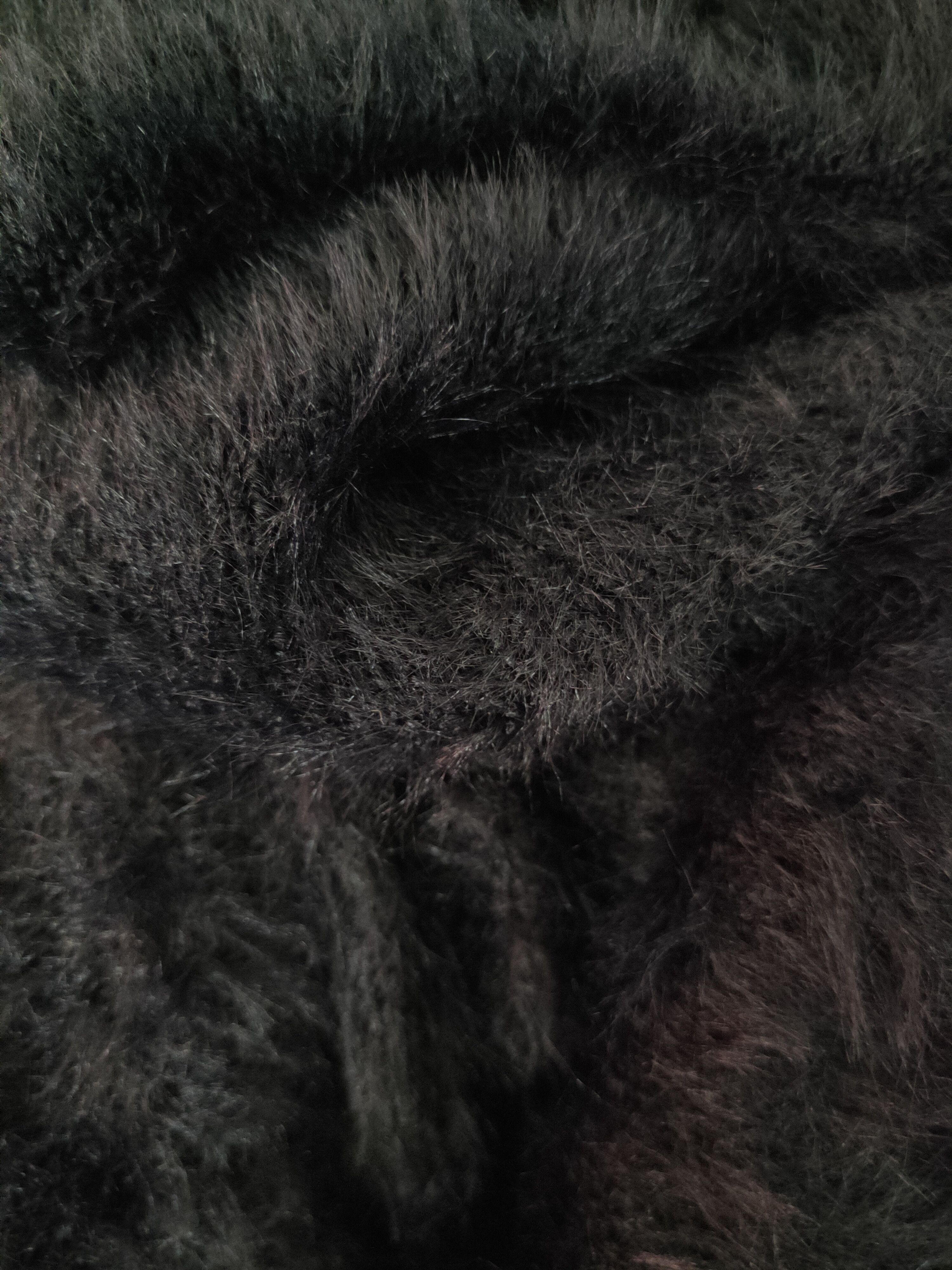 Aran Isles Knitwear Browny Black Shag Shaggy Fur Mohair Knitwear #S1972 Size S / US 4 / IT 40 - 11 Thumbnail
