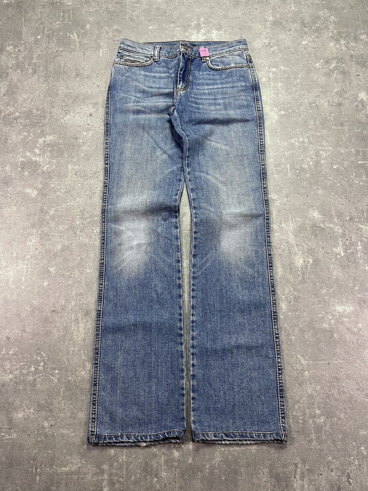 Roberto Cavalli Roberto Cavalli Rattlesnake Y2K Denim Jeans 38 M Size 28" / US 6 / IT 42 - 2 Thumbnail