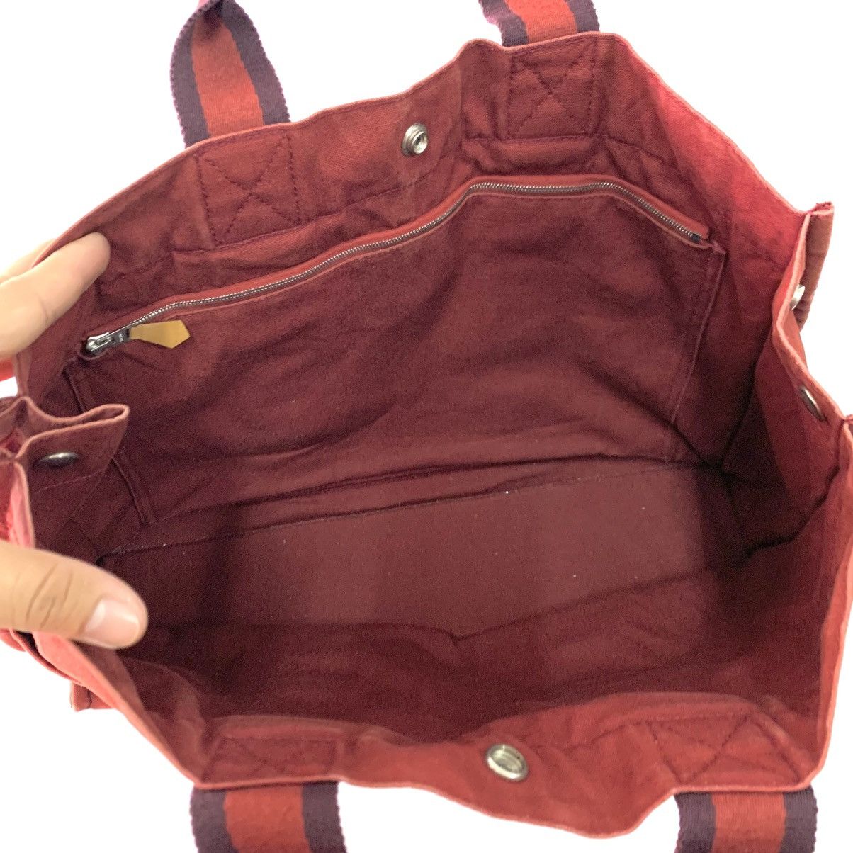 Hermes Hermes Canvas Tote Bag Size ONE SIZE - 9 Thumbnail