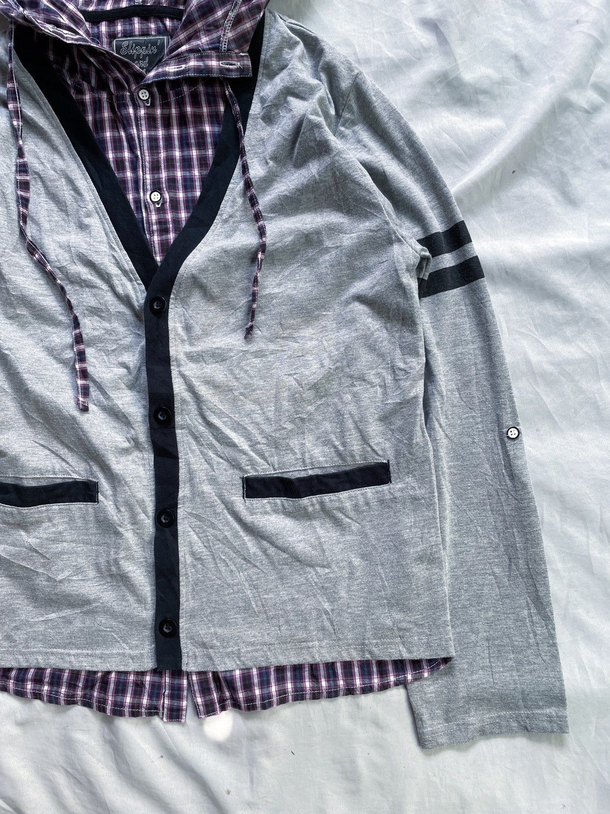 Japanese Brand JAPANESE DOUBLE LAYER CASUAL KNIT & SHIRT STYLE Size US M / EU 48-50 / 2 - 8 Thumbnail