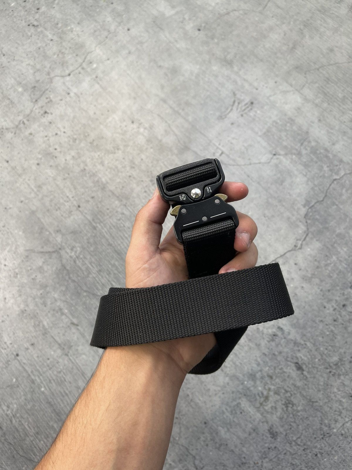 Japanese Brand Vintage alyx style cotton tactical belt Black metal buckle Size ONE SIZE - 4 Thumbnail