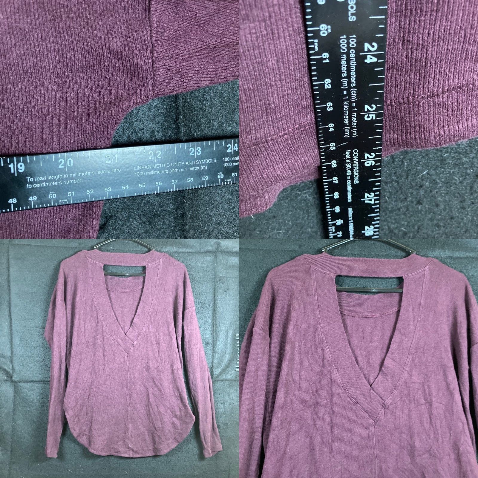 Athleta Athleta Womens Sweatshirt Plum Presence Soft Rib Pullover Stretch XS Size XS / US 0-2 / IT 36-38 - 8 Thumbnail