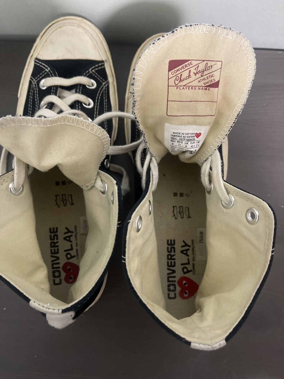 Comme des Garcons Comme Des Garçons x Converse - Black, Size 9 (Lightly Worn) Size US 9 / EU 42 - 10 Thumbnail