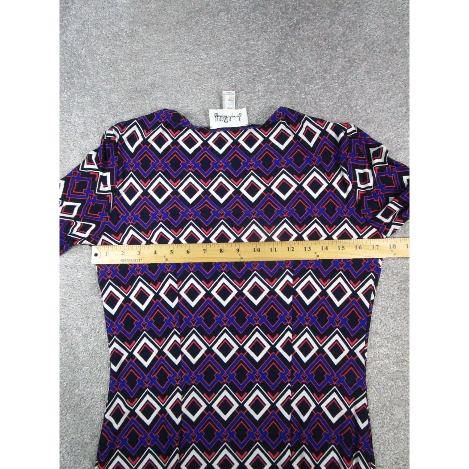 Joseph Ribkoff VINTAGE Joseph Ribkoff Dress Womens 8 Blue White Orange Bodycon Size M / US 6-8 / IT 42-44 - 7 Thumbnail