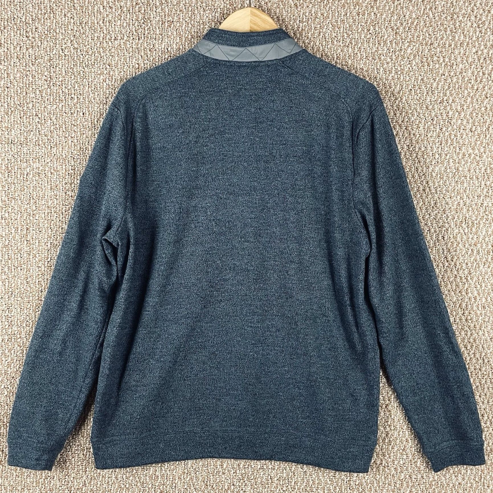 johnnie-O Reflex 1/4 Zip Mens Large Blue Pullover Performance Golf Preppy E329