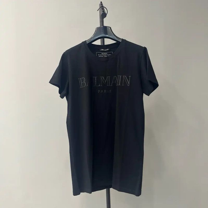 Balmain Balmain Black Cotton Short Sleeve T-Shirt 0089 Size US XS / EU 42 / 0 - 1 Thumbnail