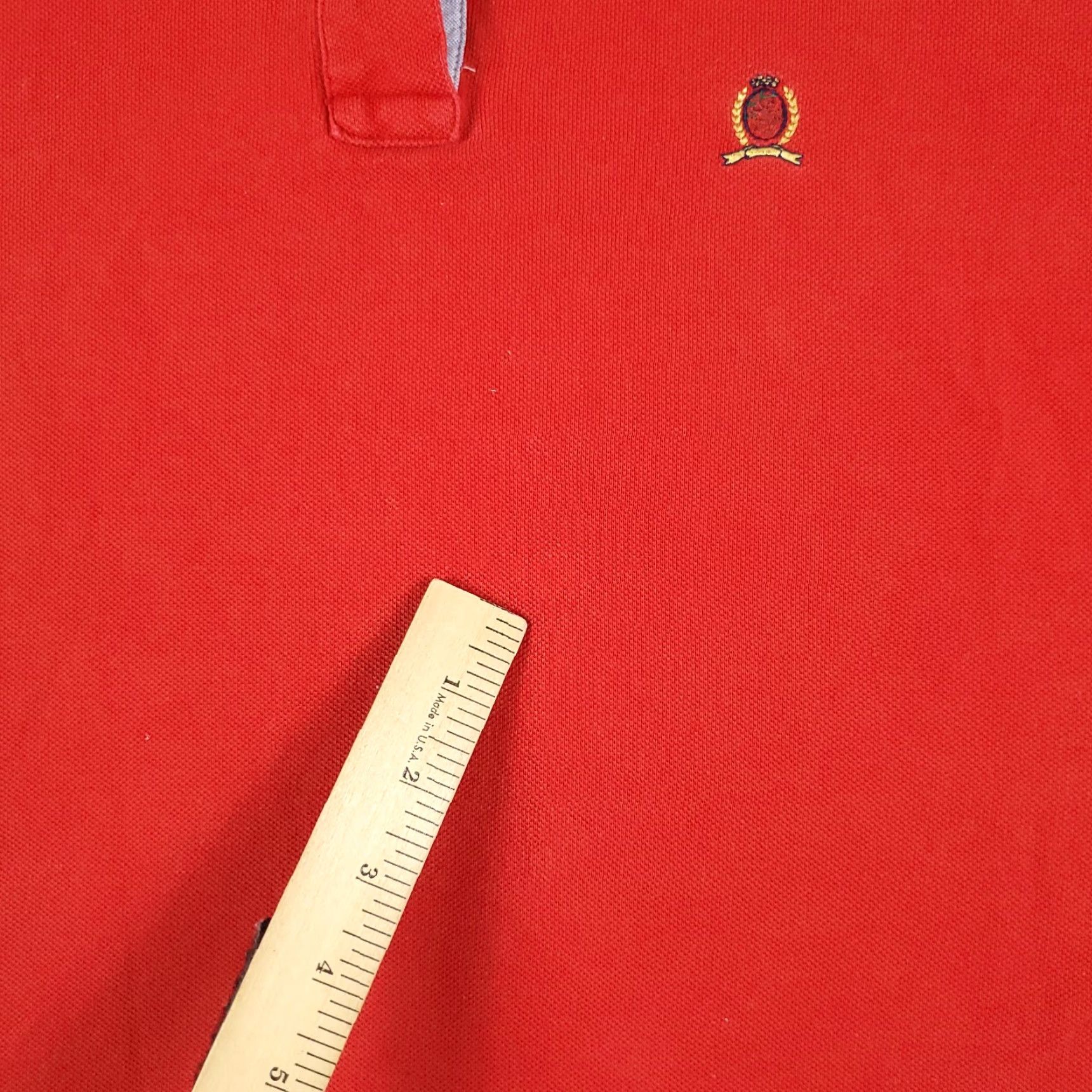 Tommy Hilfiger Tommy Hilfiger Red Polo Shirt Mens XL Casual Short Sleeve Classic Size US XL / EU 56 / 4 - 3 Thumbnail