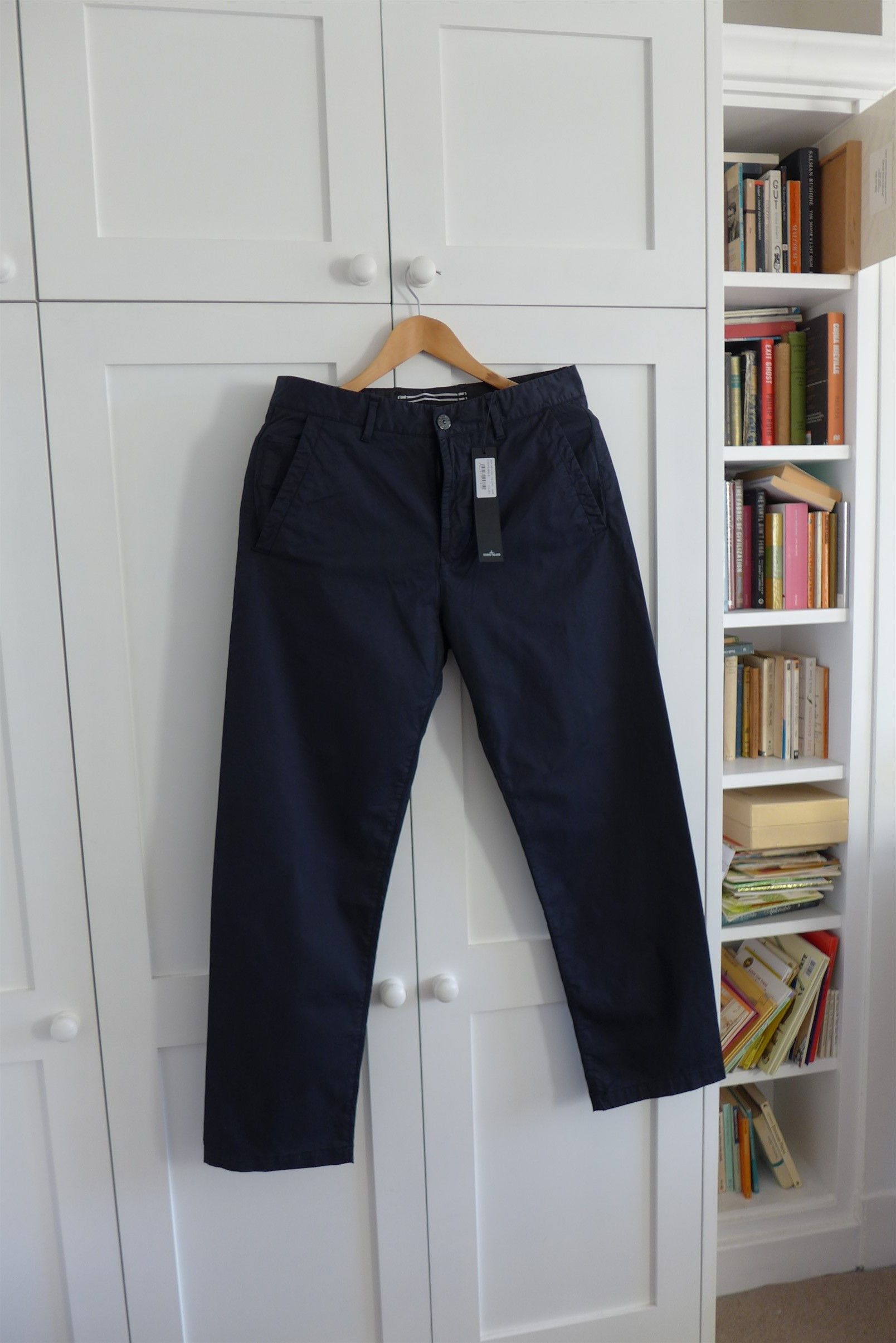 Stone Island Stone Island Trousers - Navy Cotton - 32" Waist Size US 30 / EU 46 - 1 Thumbnail