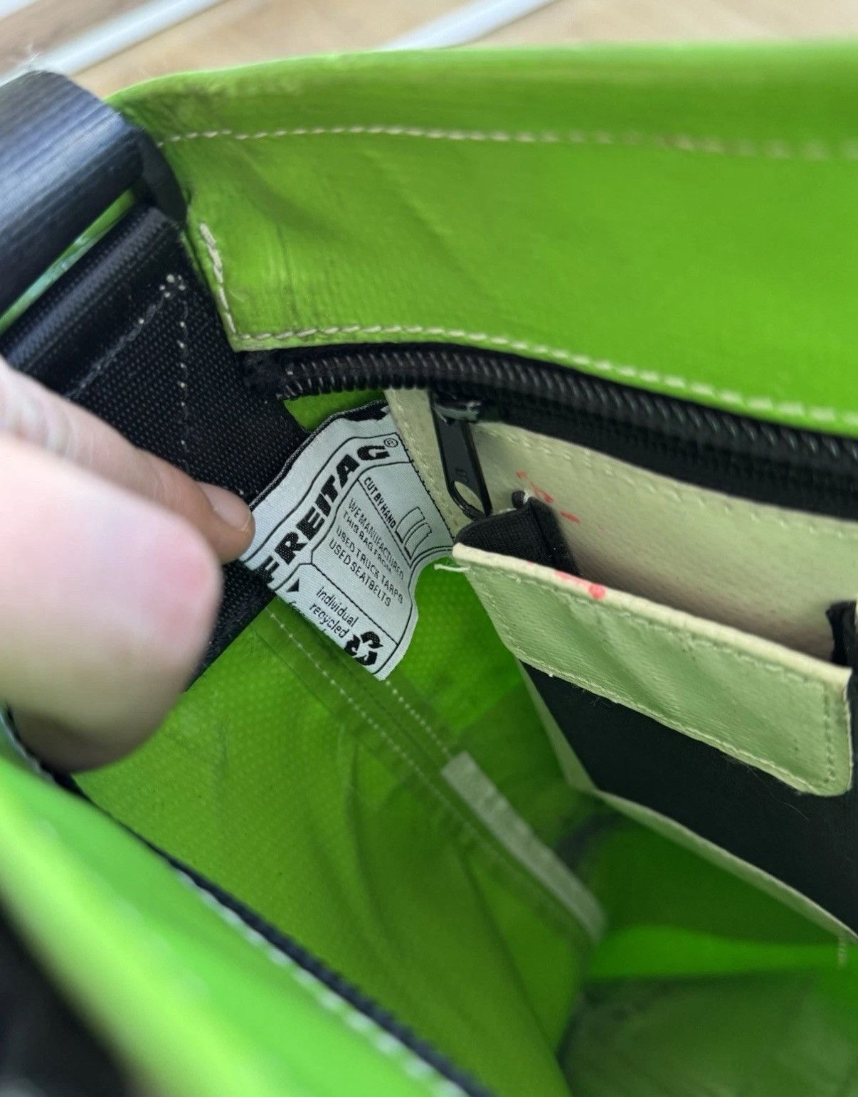 Freitag Freitag Handbag F203 Vintage Green Crossbody Shoulder Bag Size ONE SIZE - 15 Thumbnail
