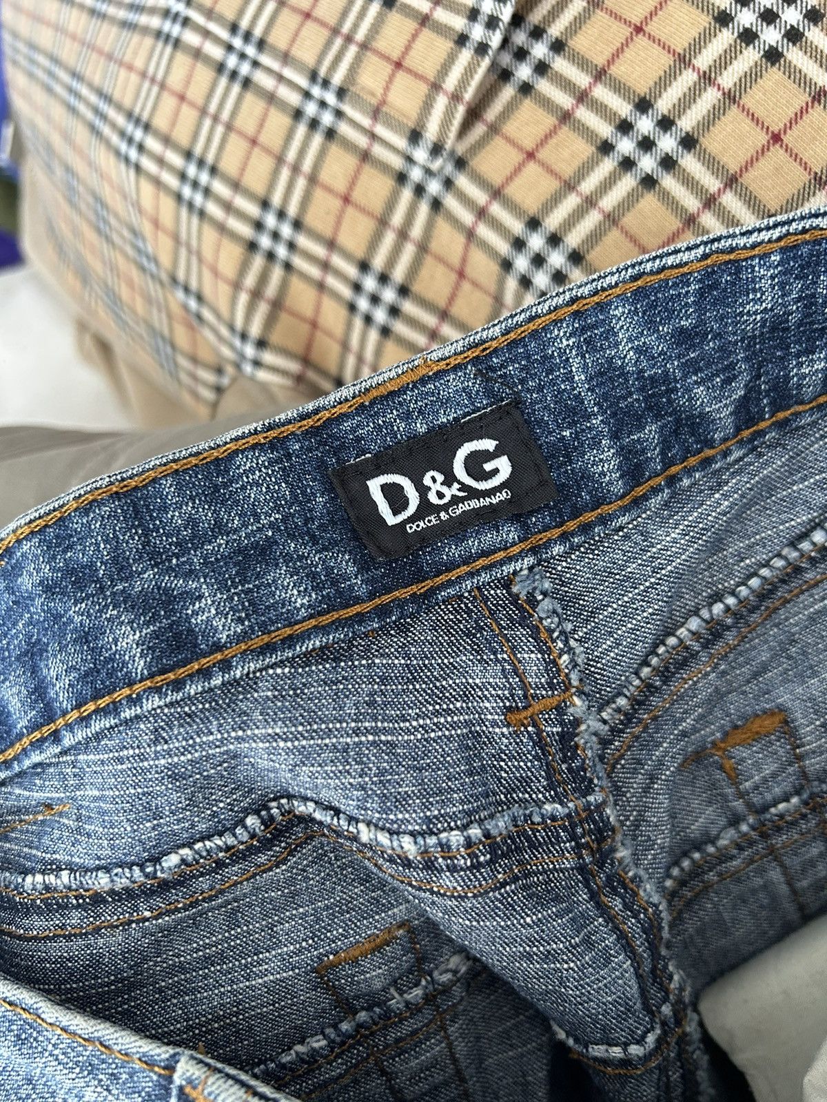 Dolce & Gabbana Dolce & Gabbana D&G EMBROIDERY Jeans Size US 31 - 18 Thumbnail