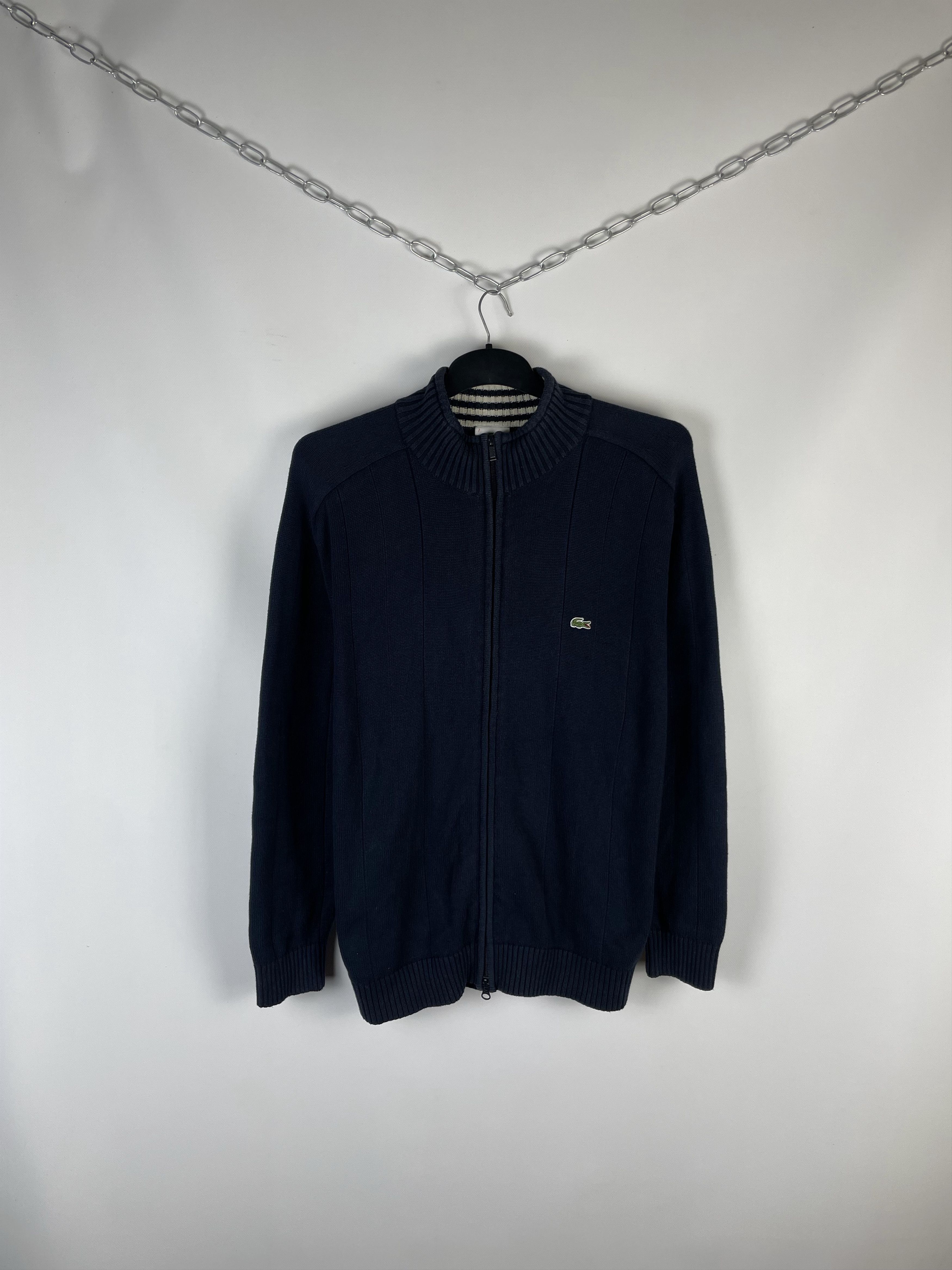 Lacoste Y2K Vintage Lacoste Zip Knitwear Size US L / EU 52-54 / 3 - 1 Thumbnail