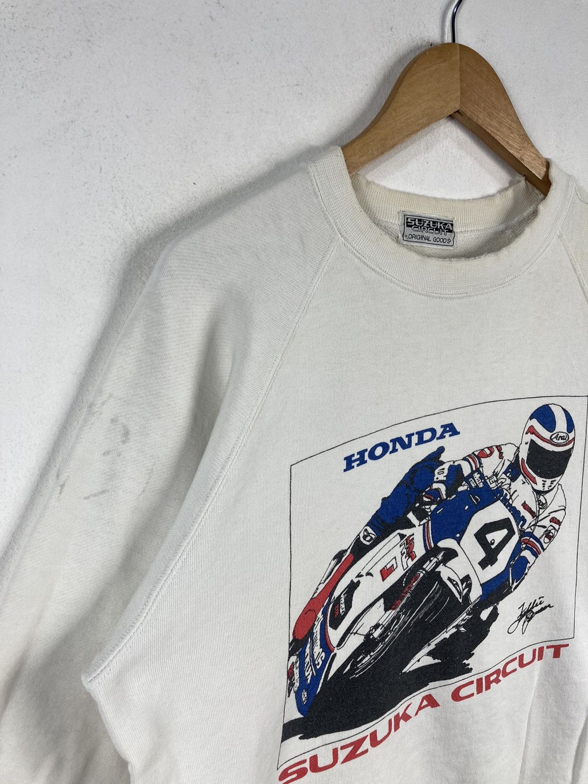 Honda × Vintage Vintage Racing Honda Suzuka Circuit Freddie Spencer Jumper Size US M / EU 48-50 / 2 - 5 Thumbnail
