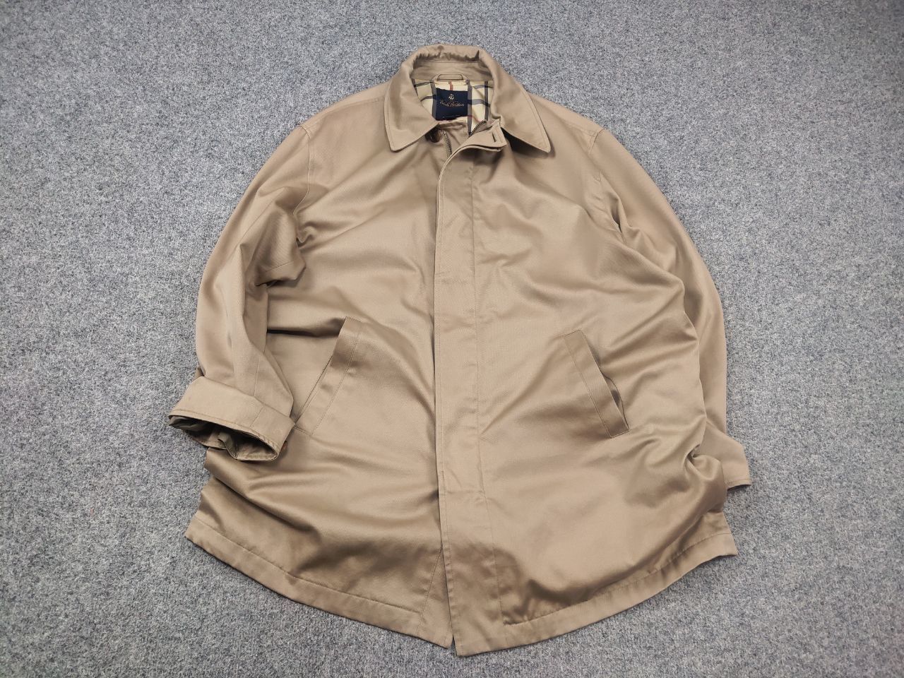 Brooks Brooks Brothers Trench raincoat breasted Jacket Vintage Size US L / EU 52-54 / 3 - 2 Thumbnail