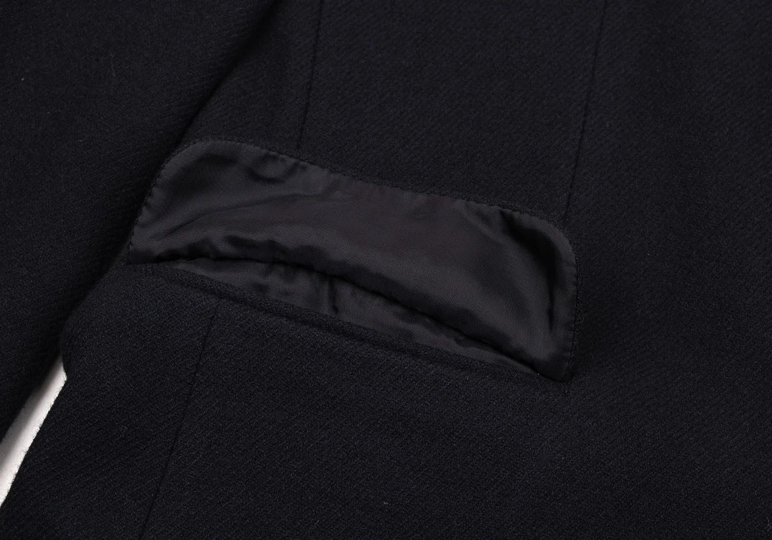 Issey Miyake Wool Stitch Design Jacket in Navy, Size XL Size US XL / EU 56 / 4 - 10 Thumbnail