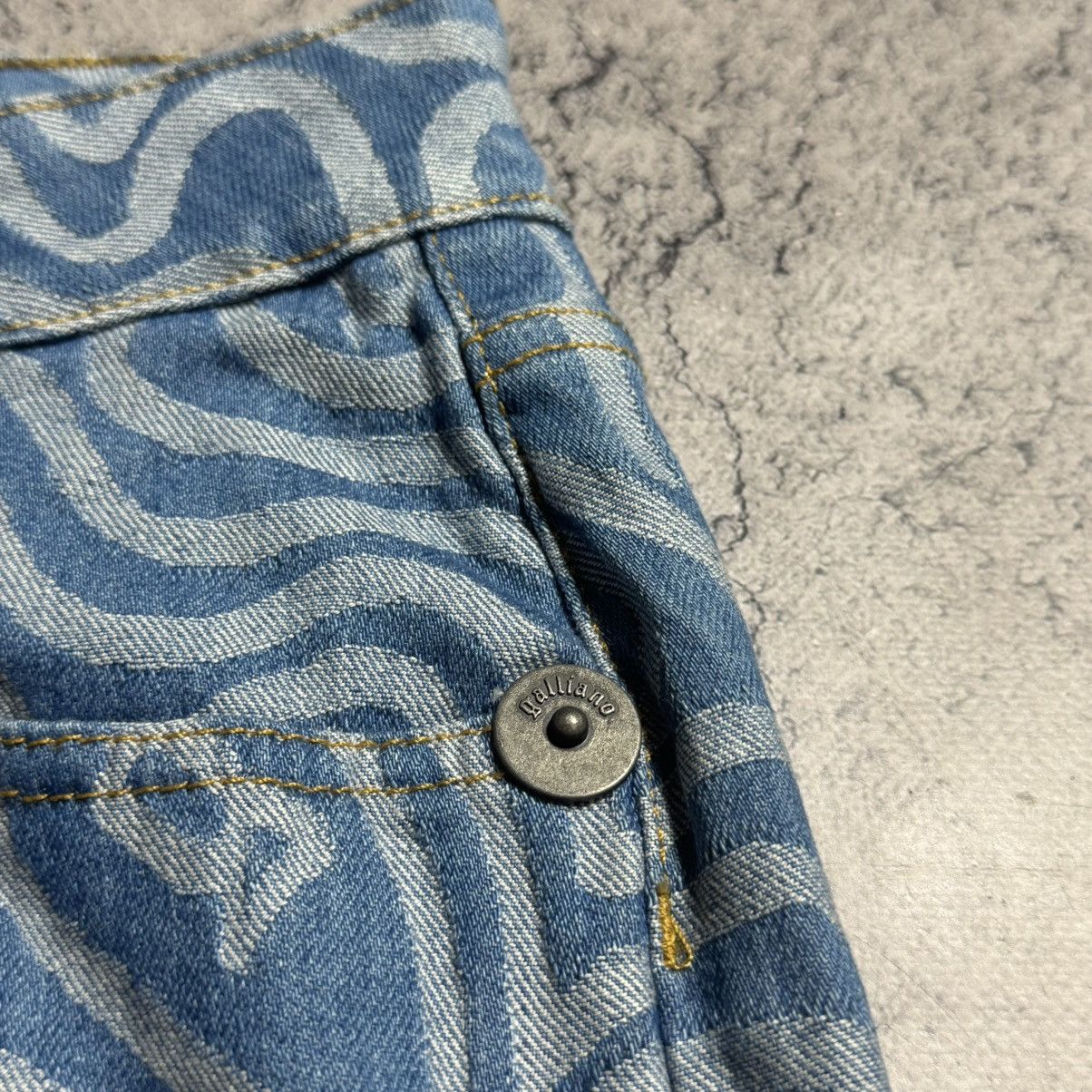 John Galliano NEW Galliano Y2K 00s Mini Shorts Size 28" / US 6 / IT 42 - 6 Thumbnail