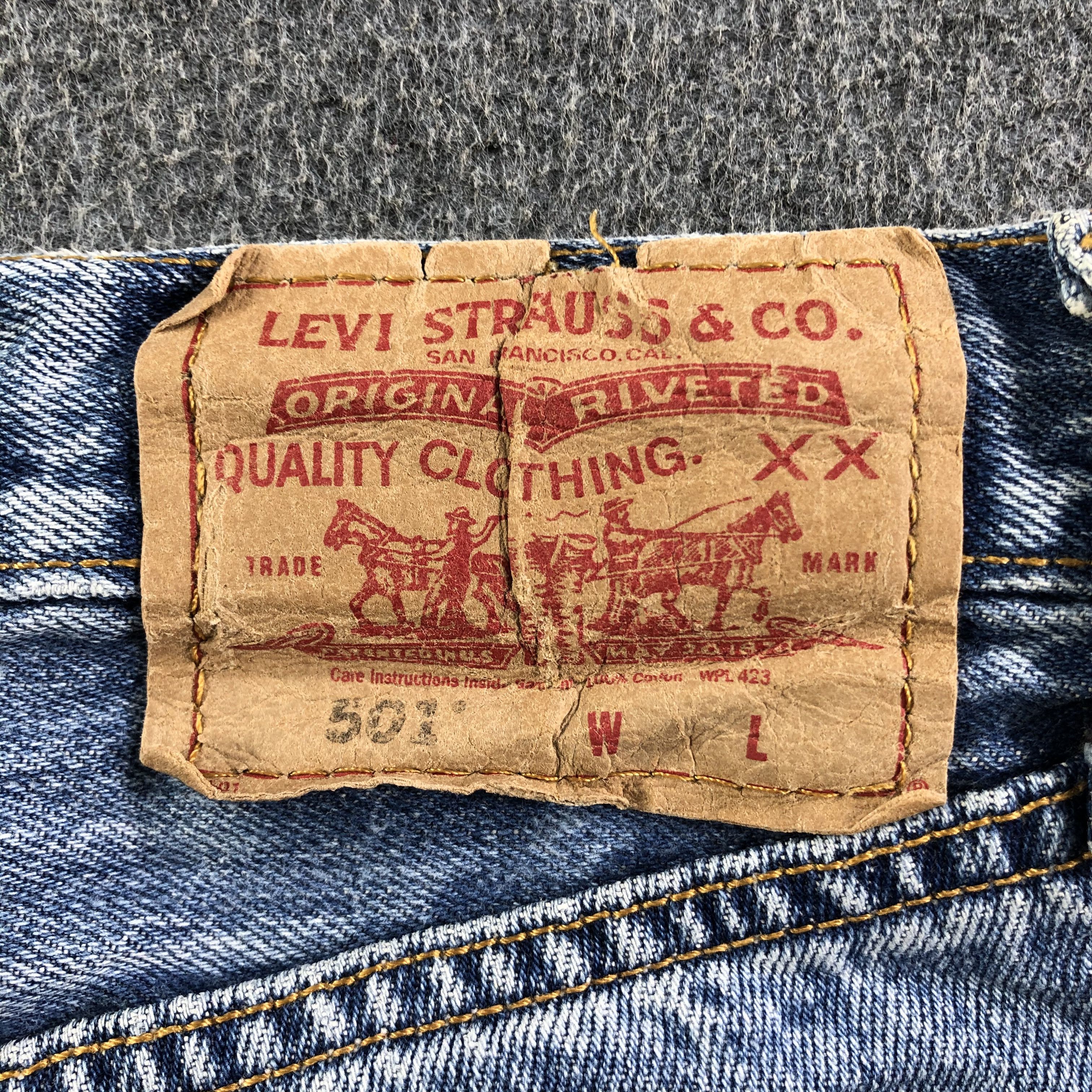 Levi's Vintage Blue Wash Levis 501 Jeans-J3730 Size US 29 - 5 Thumbnail