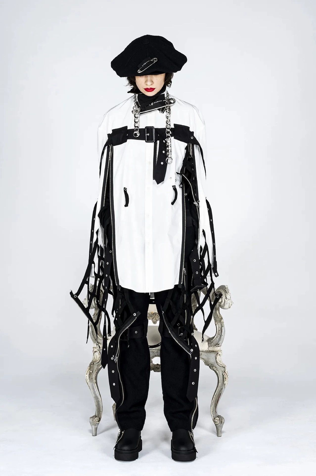 Takahiromiyashita The Soloist. TAKAHIROMIYASHITA The SoloIst 21AW Safety Pin Necklace Size ONE SIZE - 9 Thumbnail