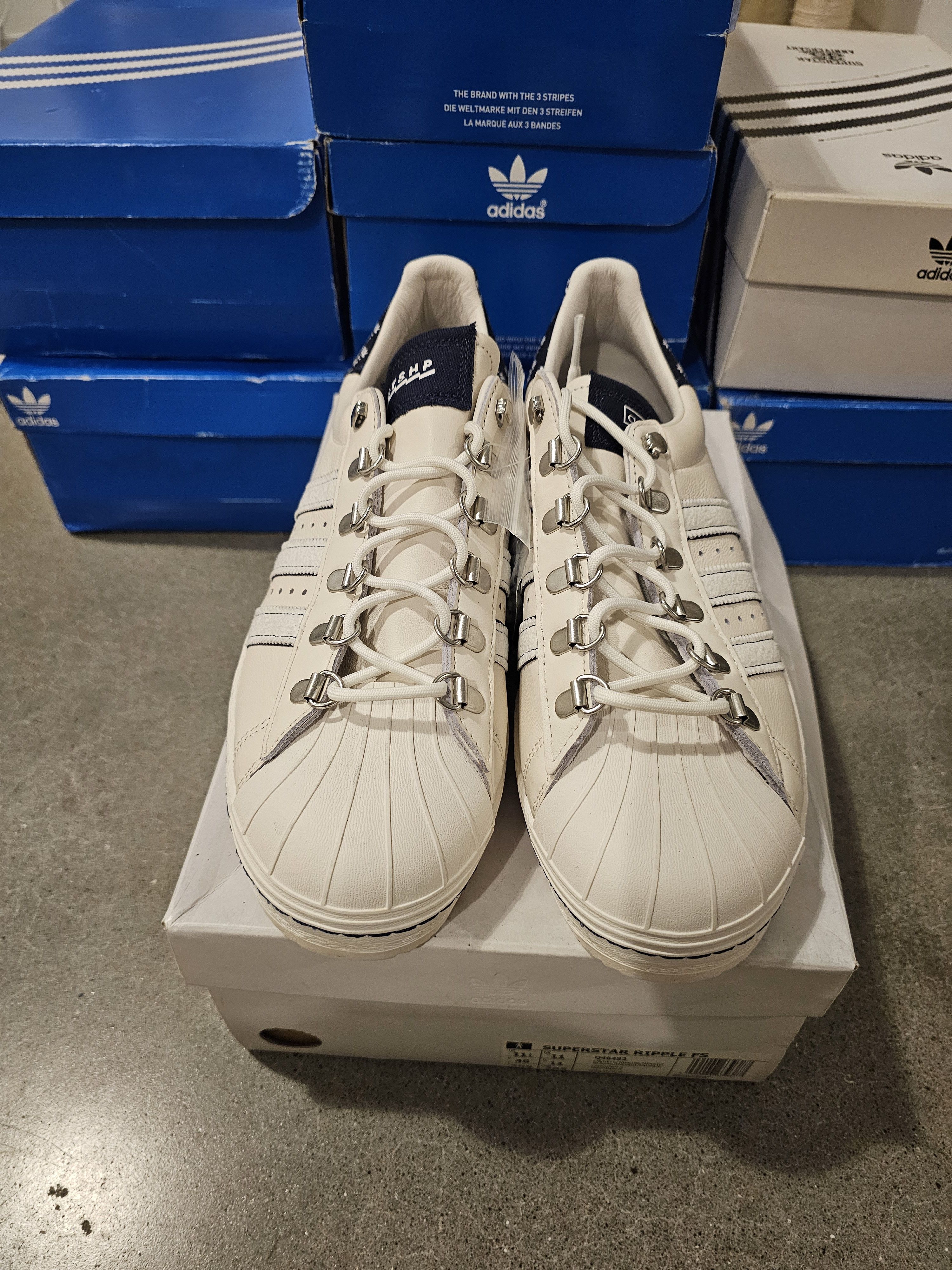 Adidas Adidas x Footshop Blueprinting Sneakers Size US 11.5 / EU 44-45 - 4 Thumbnail