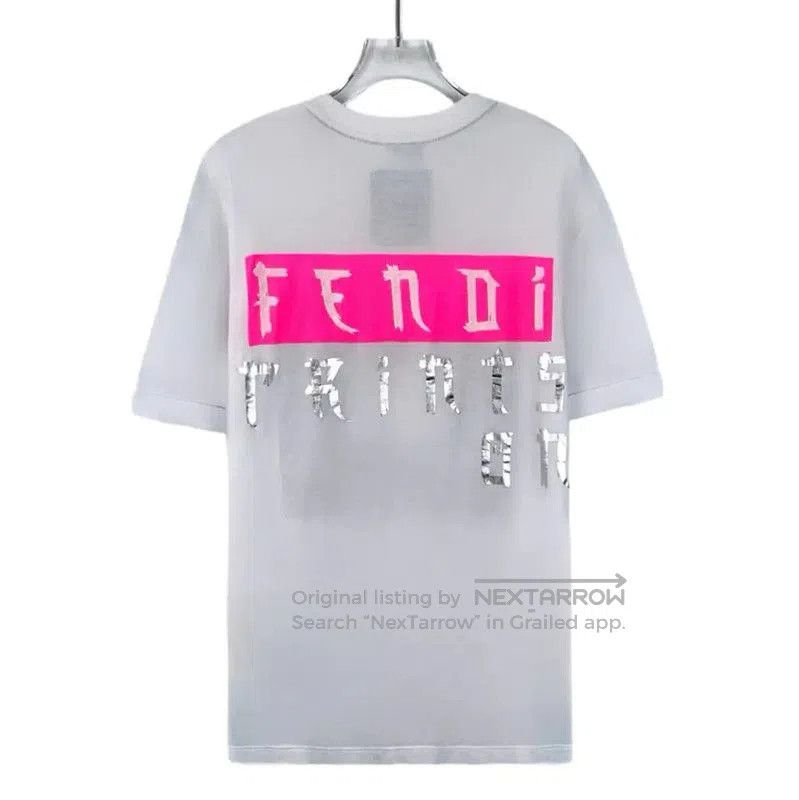 Fendi Fendi White Cotton Women's T-Shirt with Graphic . Size XXS / US 00 / IT 34 - 2 Thumbnail