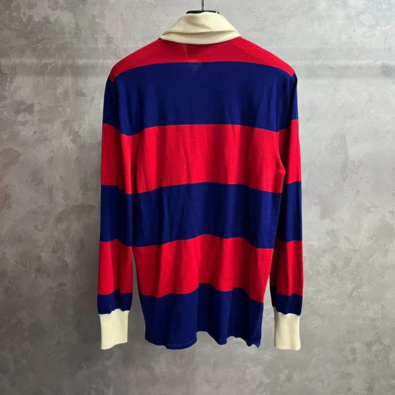 Gucci Gucci Red and blue color-blocked warhorse embroidery patter Size US L / EU 52-54 / 3 - 6 Thumbnail