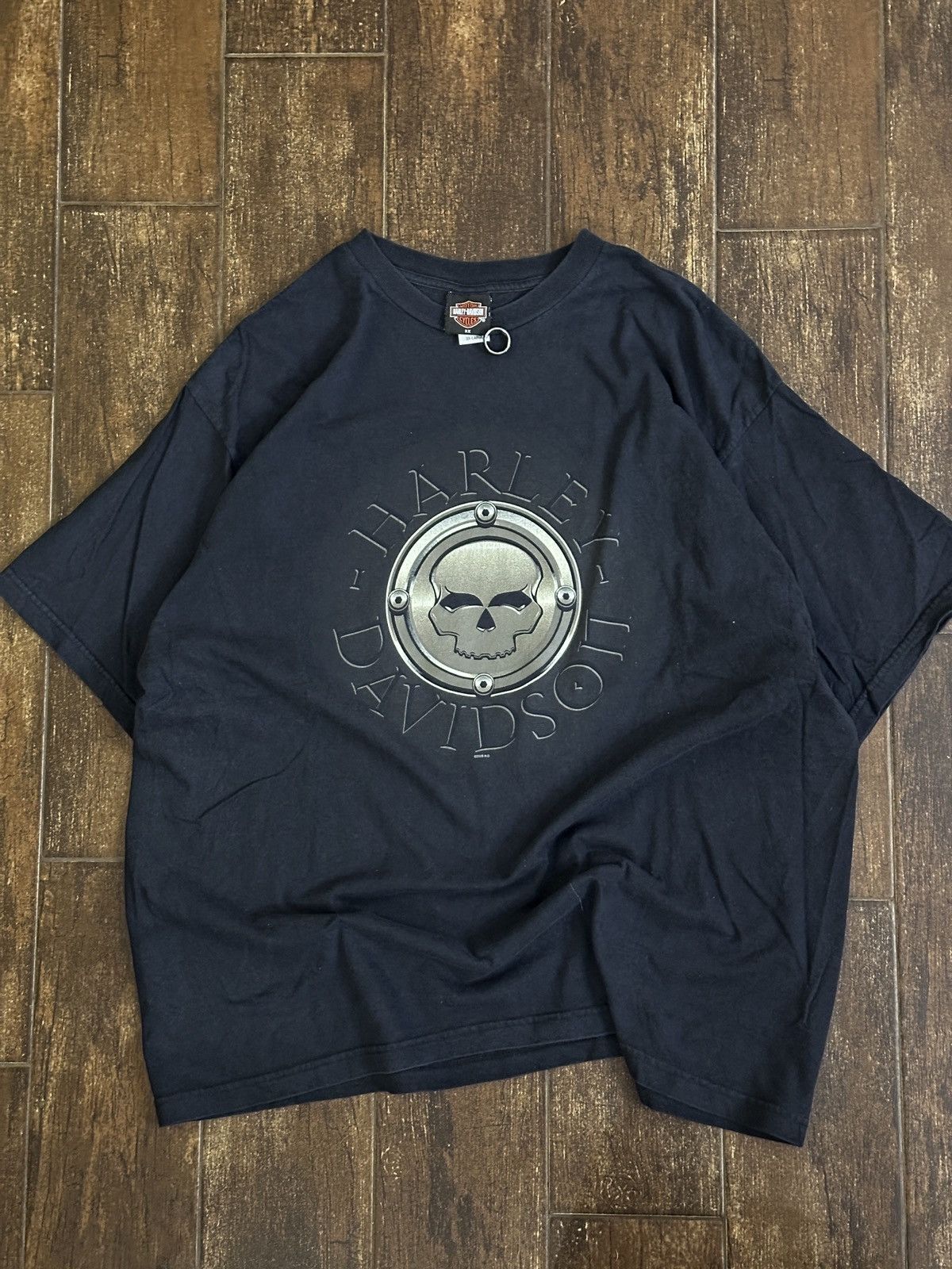Vintage VTG Harley Davidson Atlanta Georgia Skull Tee Size US XXL / EU 58 / 5 - 1 Thumbnail