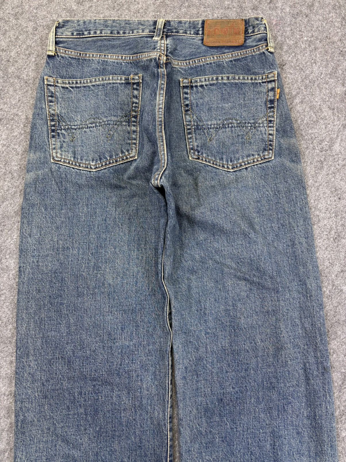 Edwin 💥Wide Rusty Selvedge💥Vtg Edwin 505X Medium Wash Jeans F986 Size US 30 / EU 46 - 7 Thumbnail