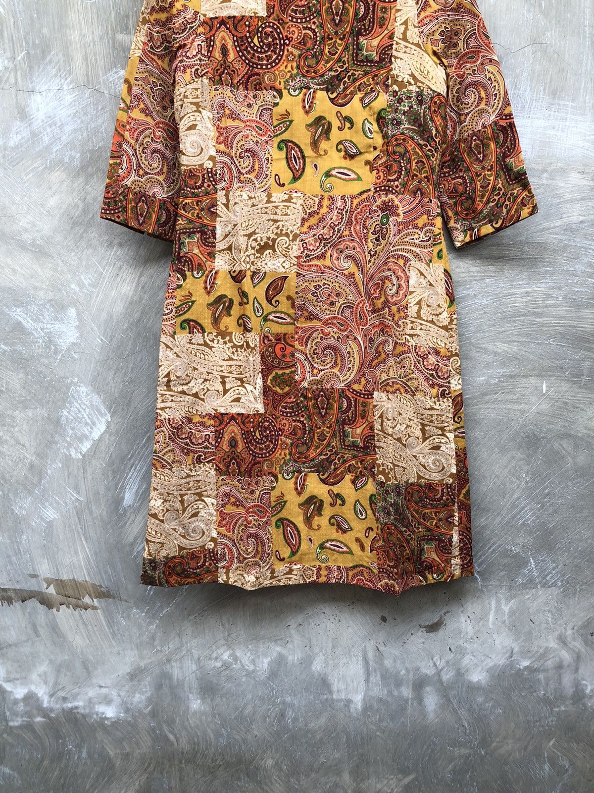 Scapa Sports Vintage Scapa Batik Pattern Women Midi Dress Size XS / US 0-2 / IT 36-38 - 3 Thumbnail