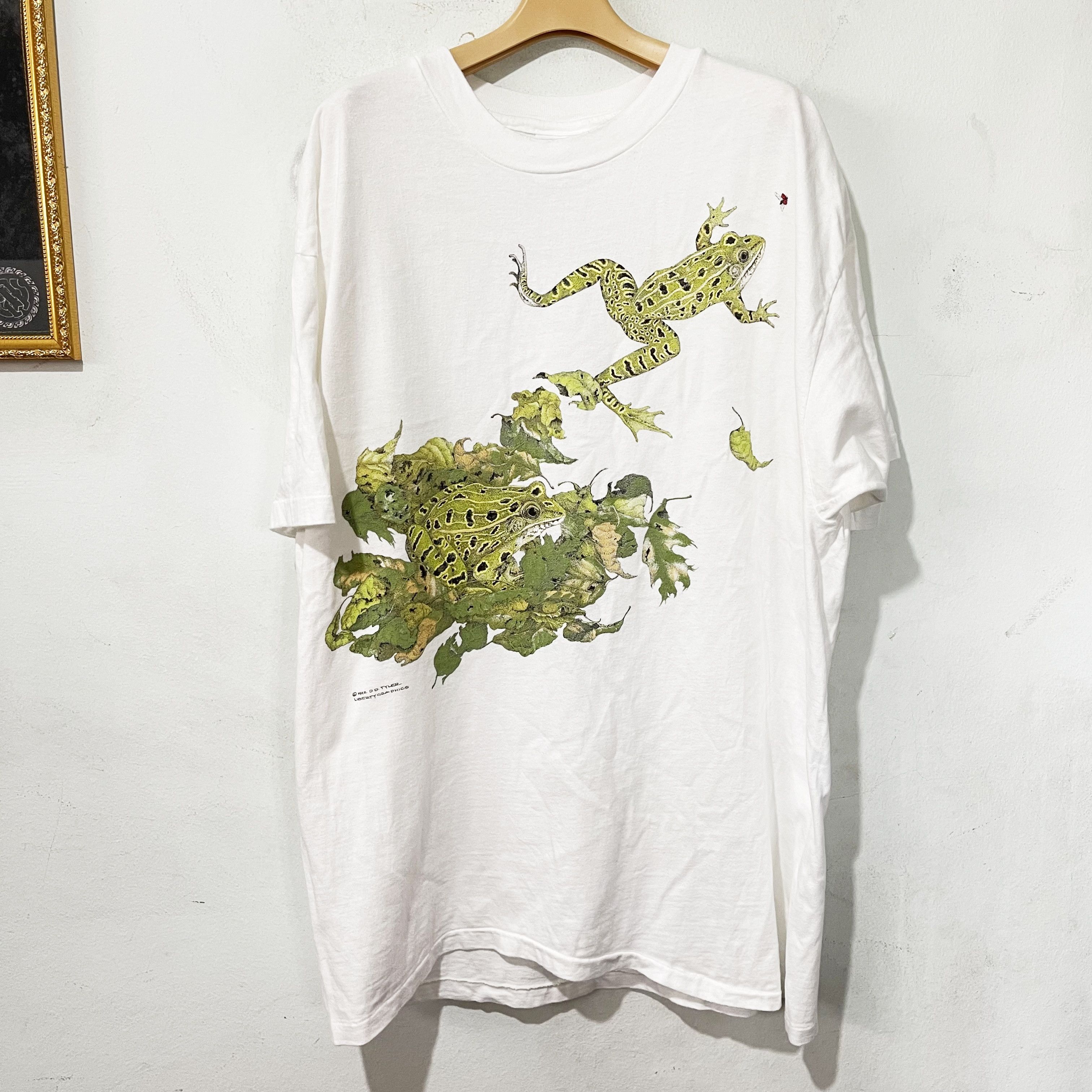Vintage Vintage 1992 Diana Dee Tyler Frog T-Shirt Size US XL / EU 56 / 4 - 1 Thumbnail