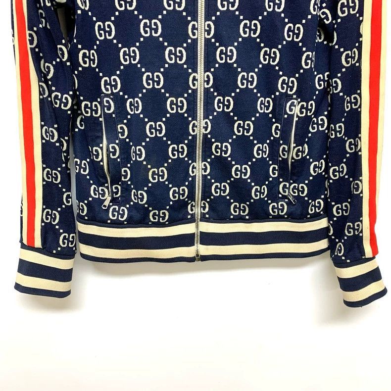 Gucci Gucci Red Blue Printed Zip Jacket-2506 Size S / US 4 / IT 40 - 6 Thumbnail