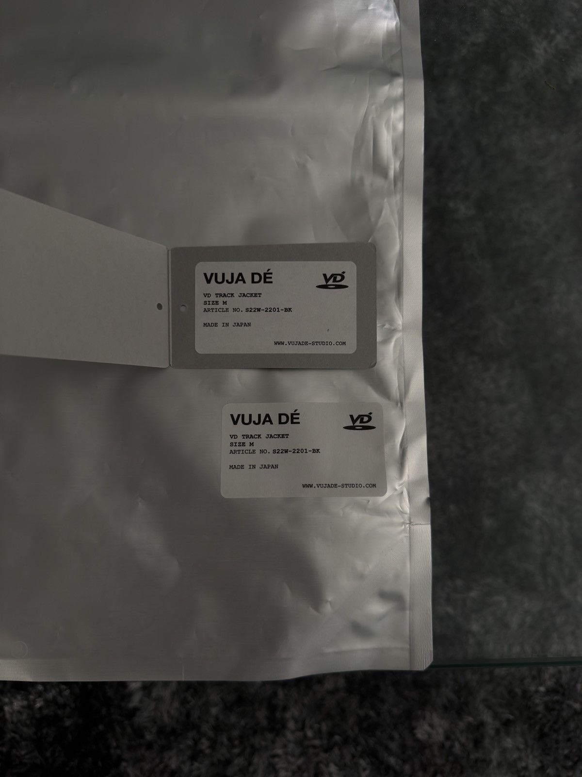Vuja De Vuja De (VD) Crushed Nylon Track Jacket Size US M / EU 48-50 / 2 - 6 Thumbnail