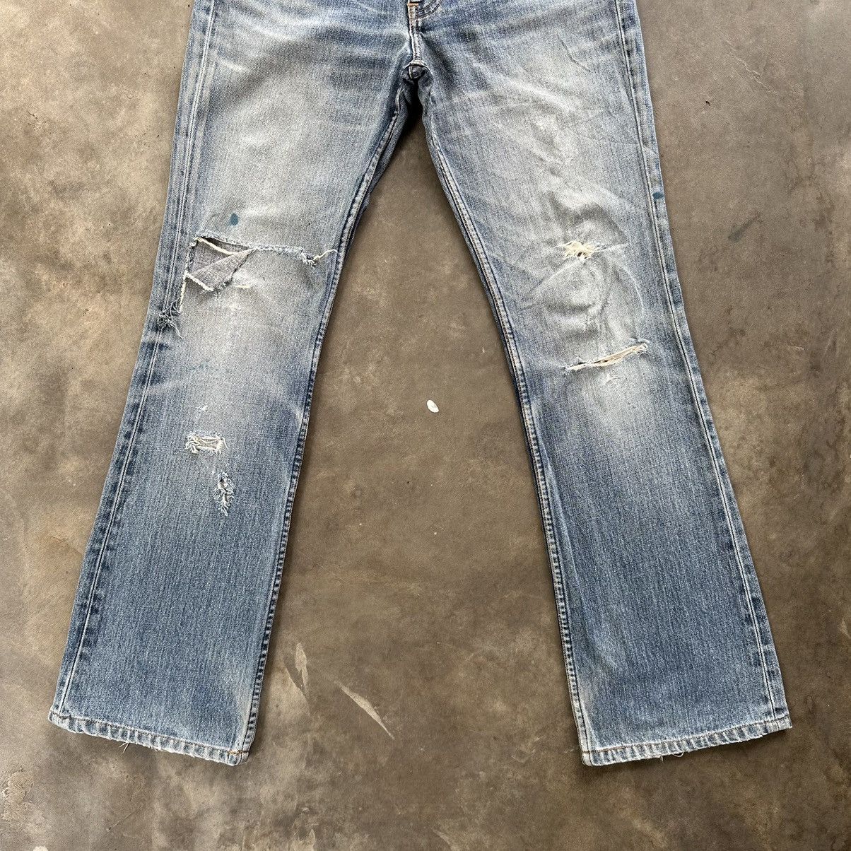 Levi's Vintage Levi’s 517 FLARE Distressed Faded Denim Jean Pant Size US 30 / EU 46 - 2 Thumbnail