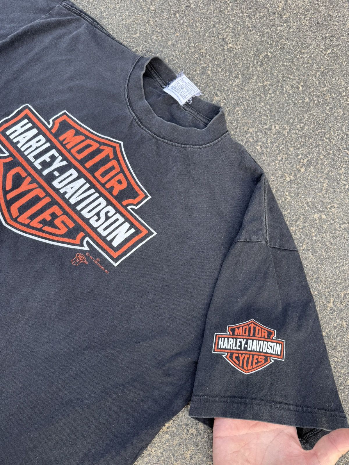 Harley Davidson 1987 Harley Davidson Vintage Tee Holoubek Choppers 90s 3D Size US XL / EU 56 / 4 - 6 Thumbnail