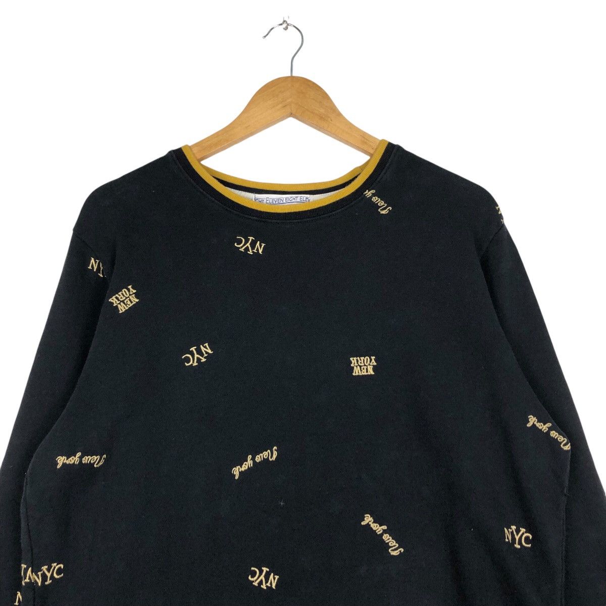 New York Yankees × Vintage Vintage Sweatshirt New York Rare Design 90s Streetwear Size US M / EU 48-50 / 2 - 2 Thumbnail