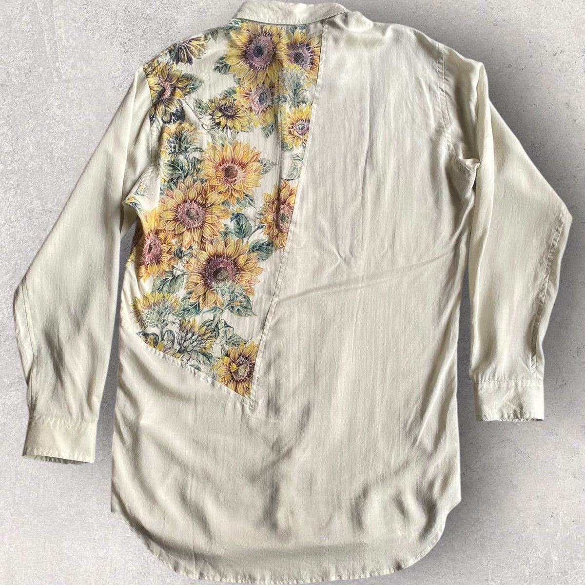 Yohji Yamamoto Ground Y AW23 Sunflower Shirt Size US L / EU 52-54 / 3 - 3 Thumbnail