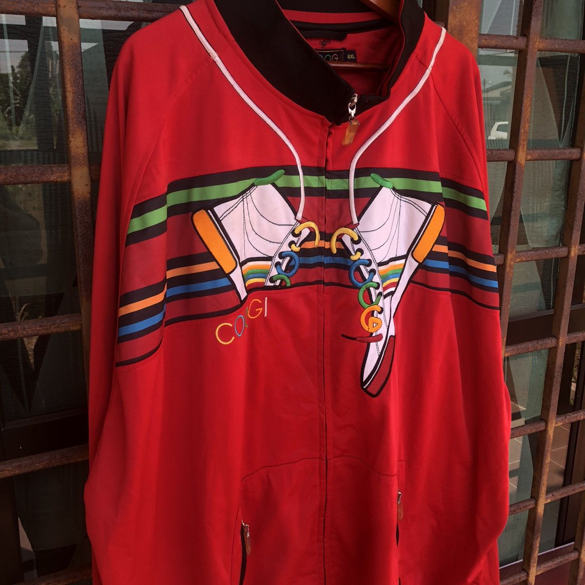 Coogi Oversize 90’ Coogi Track Jacket (Shoelace Embroidery) Size US XXL / EU 58 / 5 - 2 Thumbnail