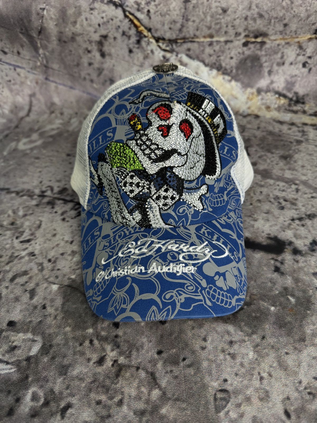 Ed Hardy Ed Hardy “Sugar Skull” Men’s Cap Size ONE SIZE - 2 Thumbnail