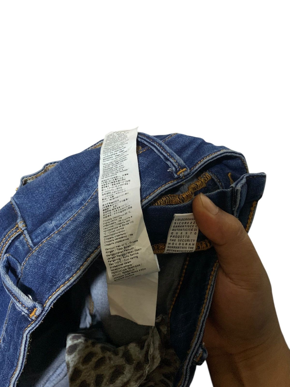 Roberto Cavalli Roberto Cavalli gold snake skinny denim jeans Size 30" / US 8 / IT 44 - 12 Thumbnail