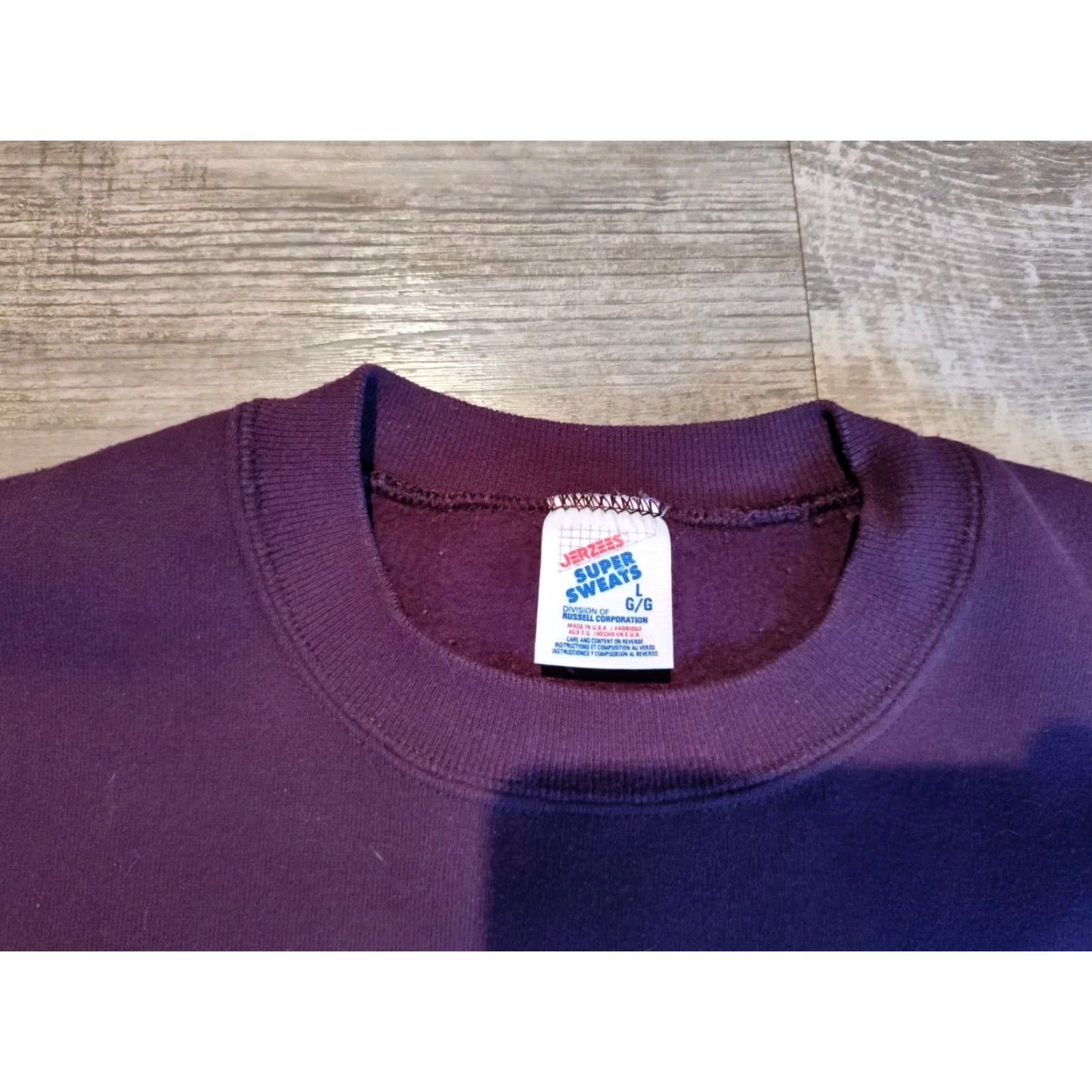Vintage VINTAGE 1990s Grandma Cats Sweatshirt US Made Purple Cotton Blend Large Casual Women Size ONE SIZE - 6 Thumbnail