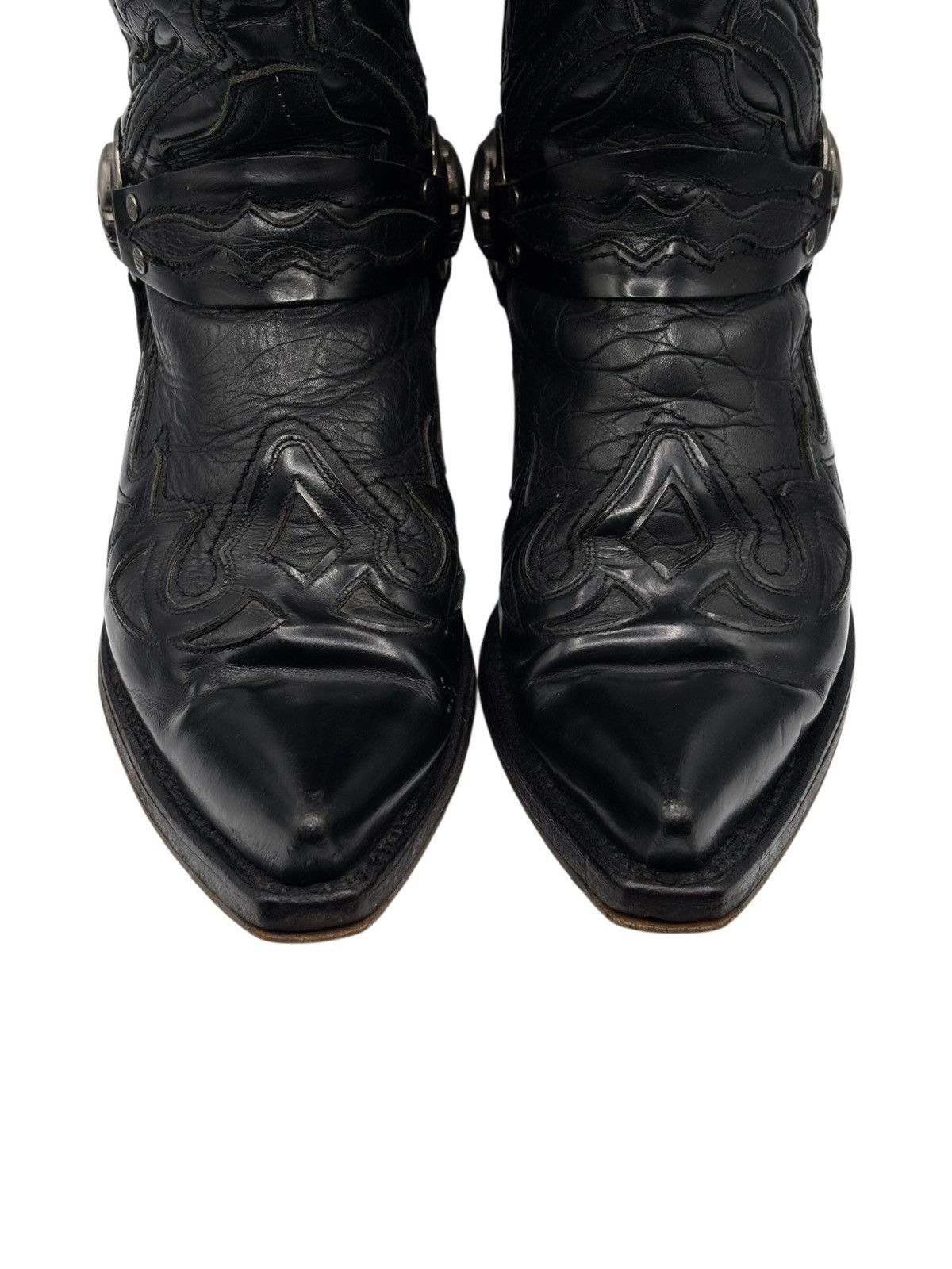 New Rock Vintage New Rock flame leather cowboy boots Size 42 Size US 9 / EU 42 - 3 Thumbnail