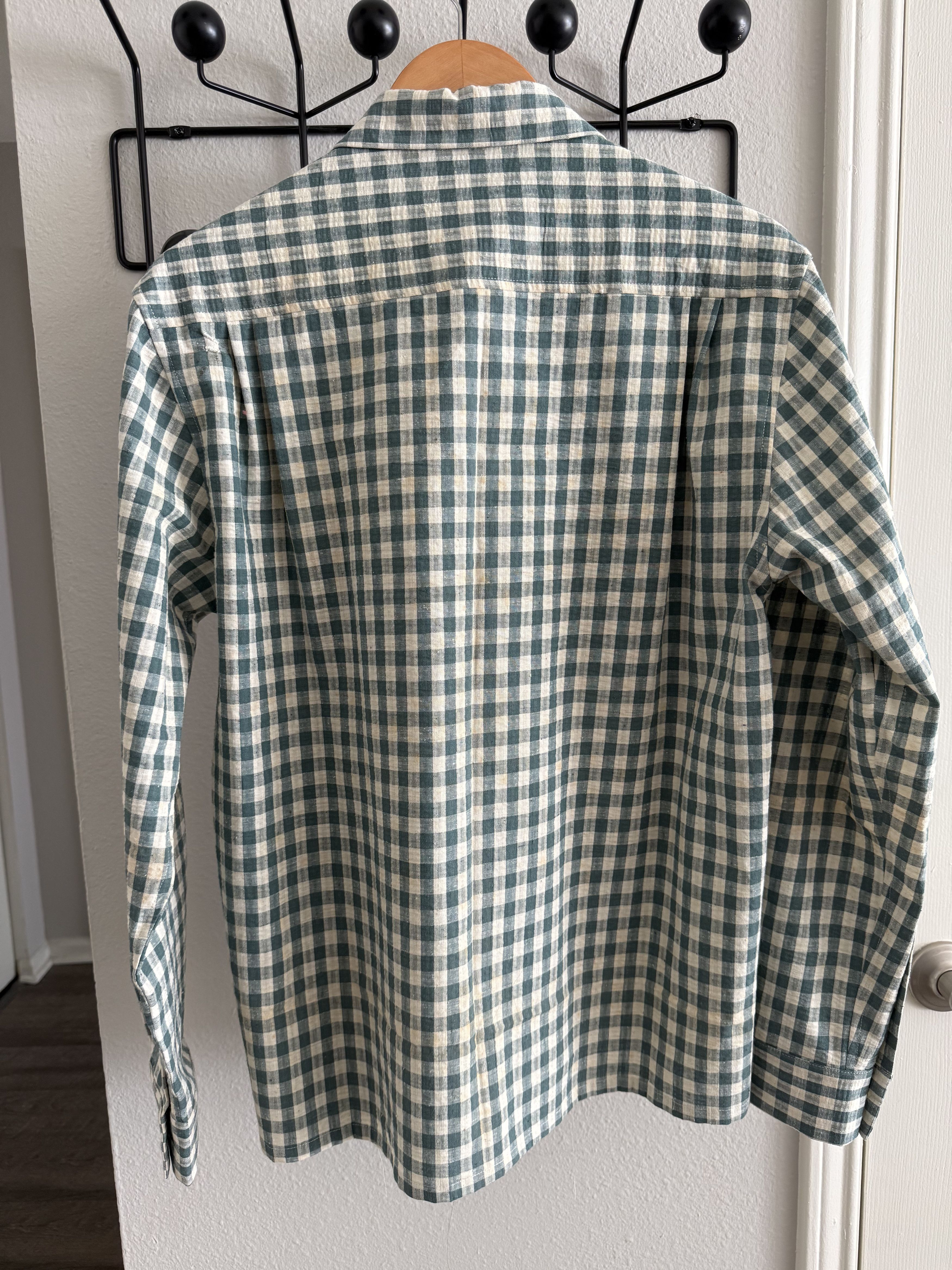 Bode 1/1 Dusty Blue Gingham Shirt Size US S / EU 44-46 / 1 - 2 Thumbnail