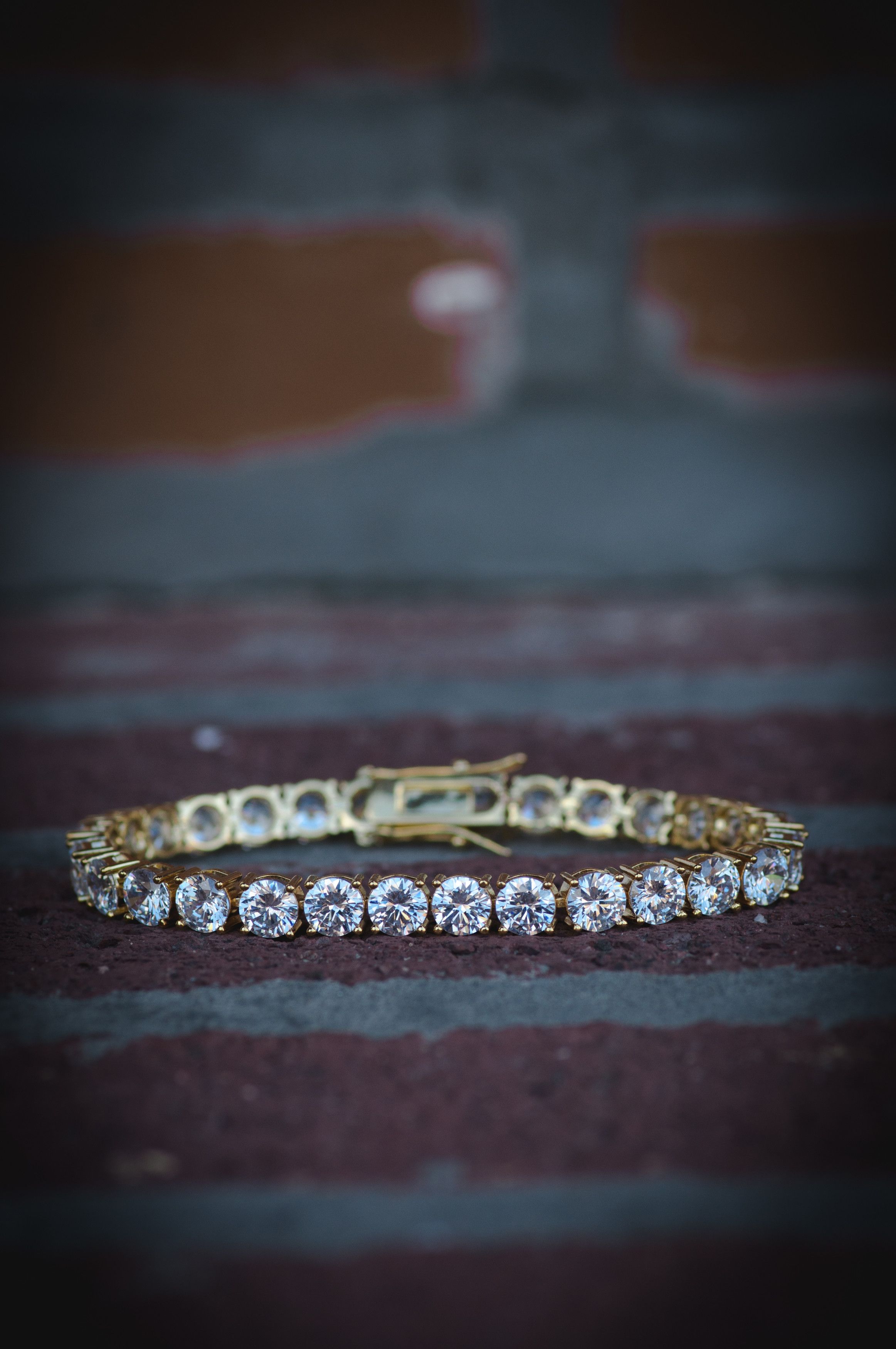 Other 18k Gold Diamond Cuban Link Bracelet & Tennis Bracelet Size ONE SIZE - 2 Thumbnail