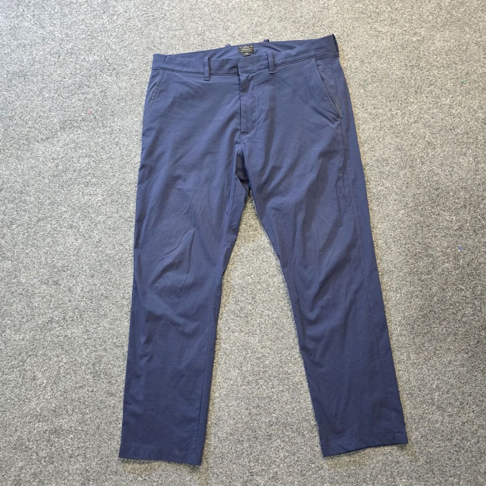 J.Crew J.CREW Pants Mens Size 31x26 Blue Stretch Performance Commuter Tech Golf Casual Slim Tapered Flat Front Cotton Machine Washable Regular Waist 34 Inos? Size US 31 - 2 Thumbnail