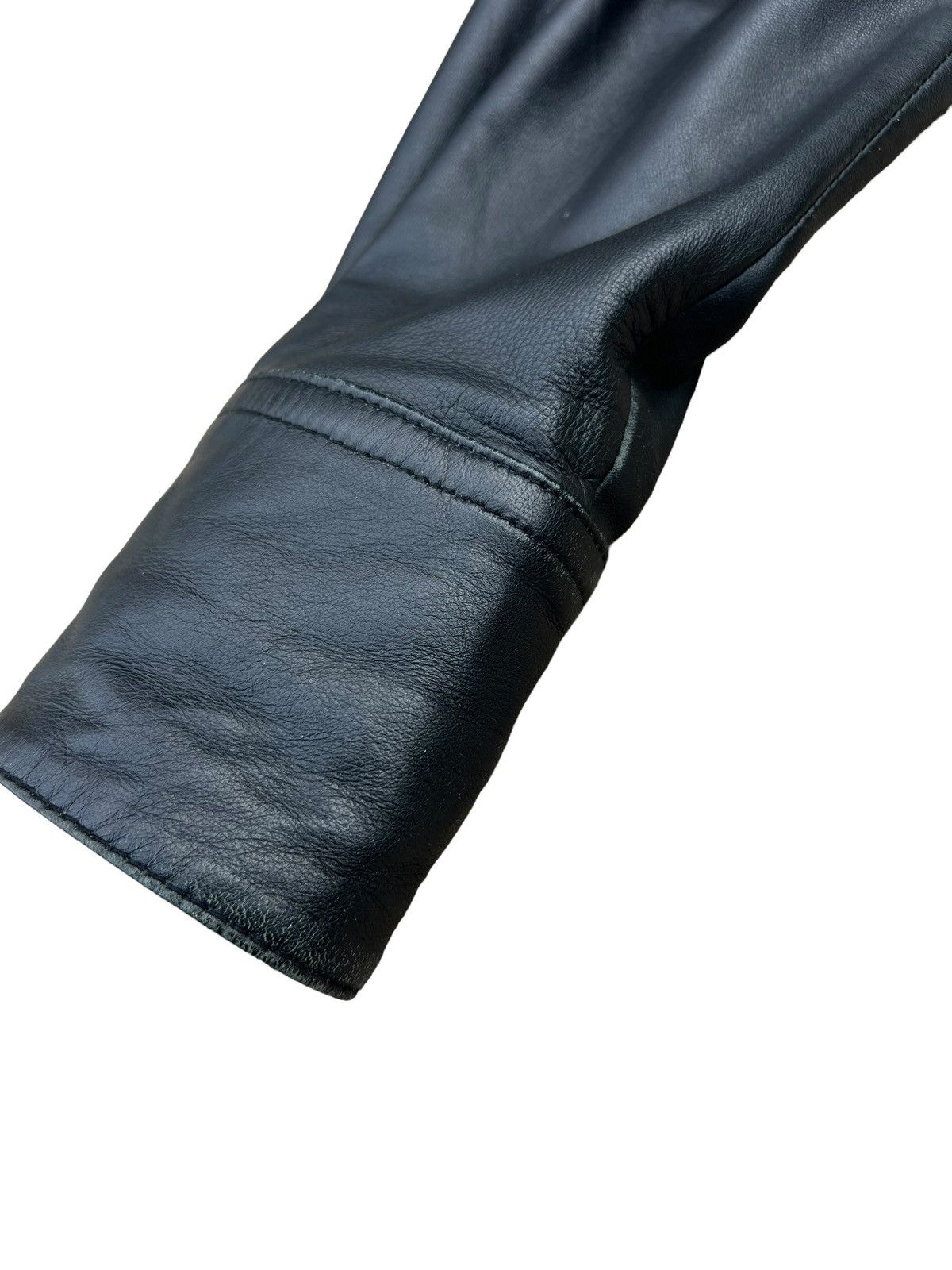 Vintage Vintage Yoshiyuki Konishi Black Sheepskin Leather Shirt Size US M / EU 48-50 / 2 - 9 Thumbnail