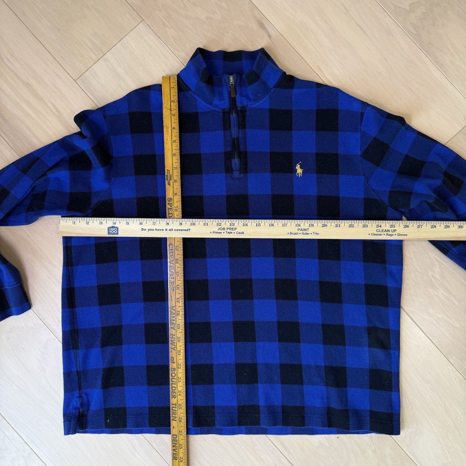 Polo Ralph Lauren Polo Ralph Lauren Estate Rib Pullover XL Buffalo Plaid 1/4 Size US XL / EU 56 / 4 - 2 Thumbnail