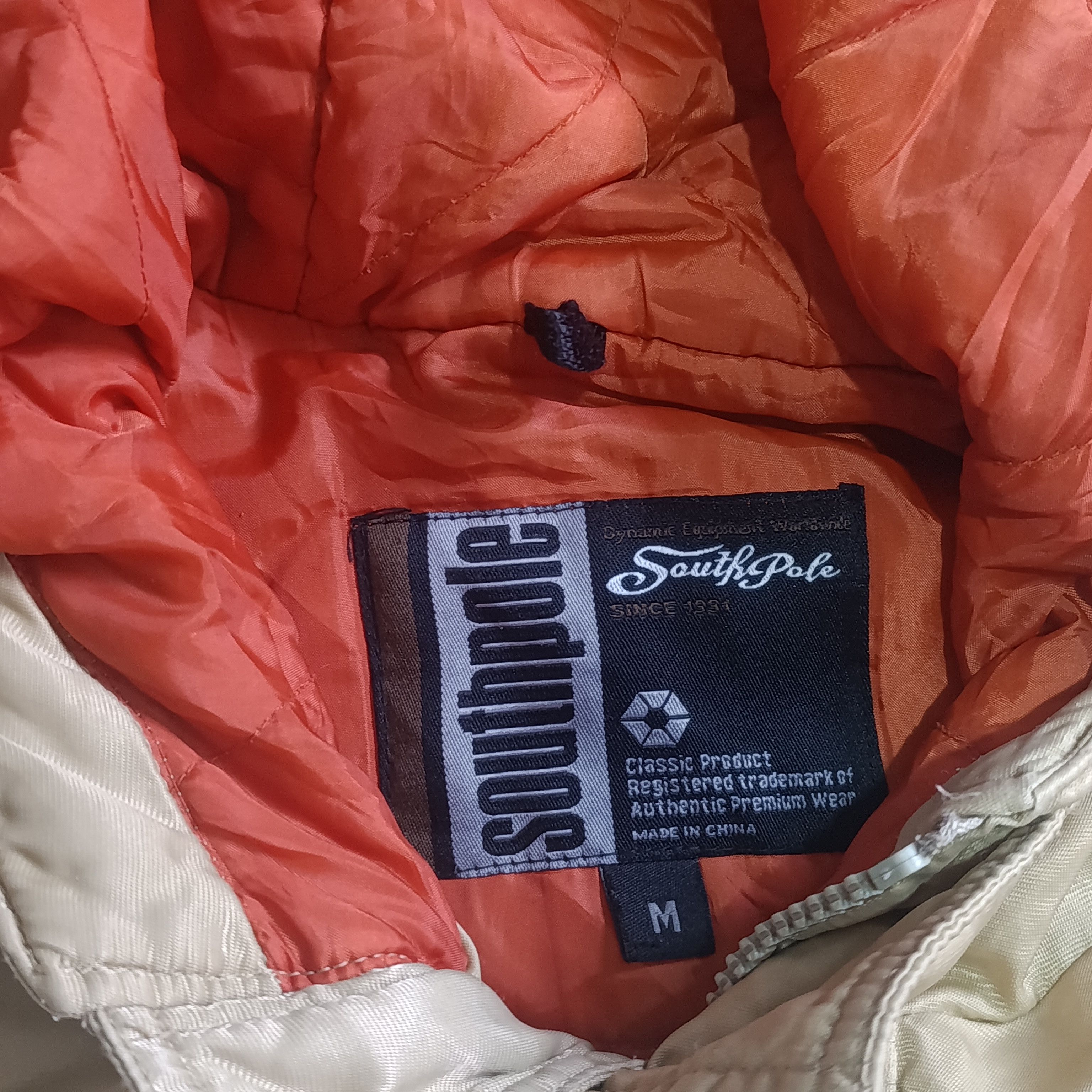Southpole VTG Y2K South Pole Coat With Fur Hood Tan Orange Mens Size US M / EU 48-50 / 2 - 3 Thumbnail