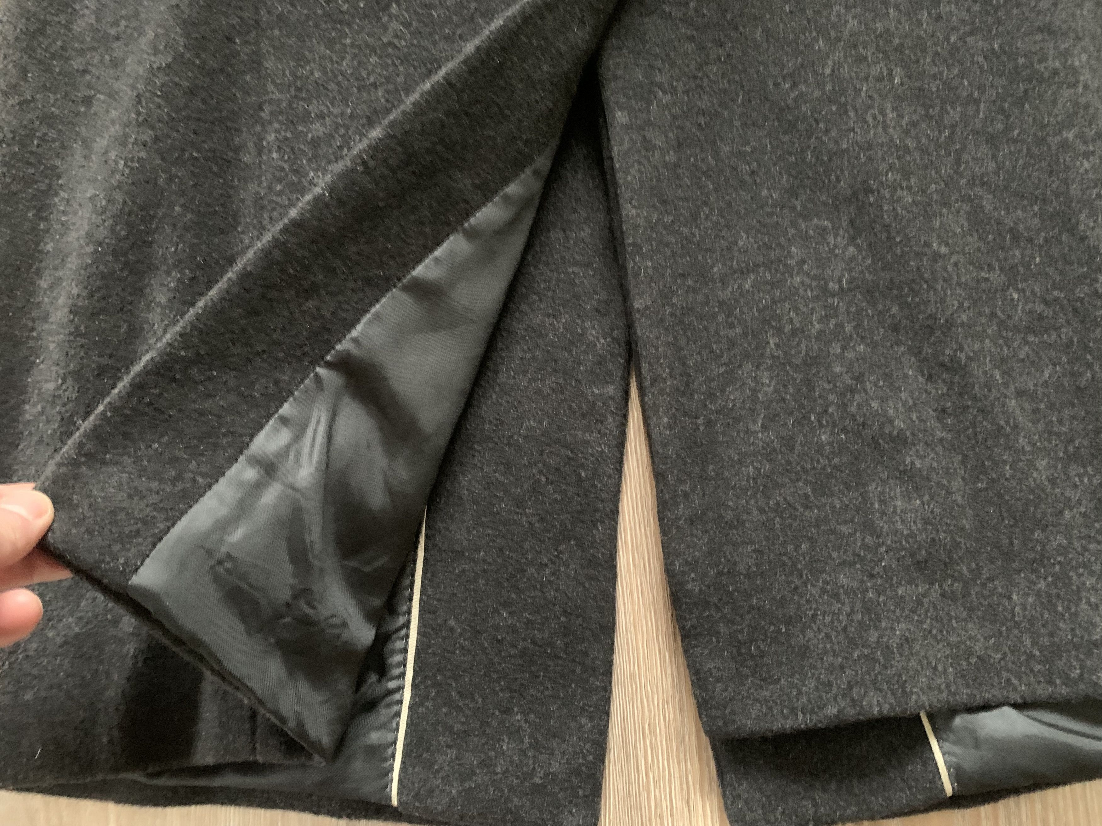 Other Theo Wormland Cashmere Wool Long Black Coat Size US L / EU 52-54 / 3 - 6 Thumbnail