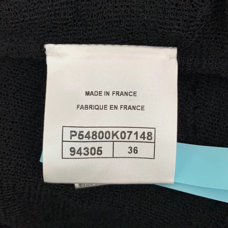 Chanel Chanel Black flared sleeve half-high collar wool sweater Size XS / US 0-2 / IT 36-38 - 6 Thumbnail