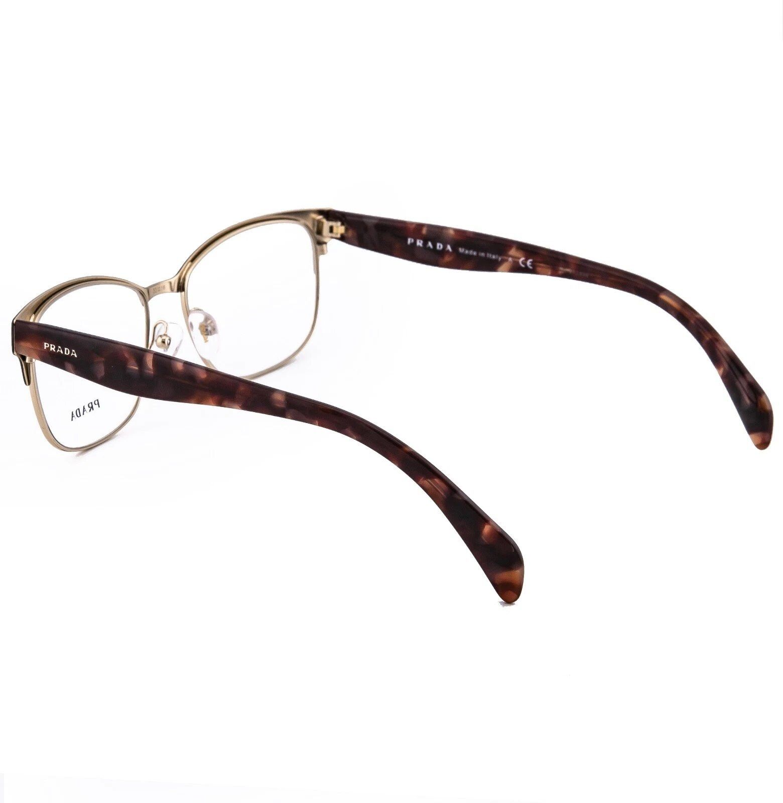 Prada PRADA Journal 65R PR65RV Brown Eyeglasses Optical Frame Size ONE SIZE - 5 Thumbnail